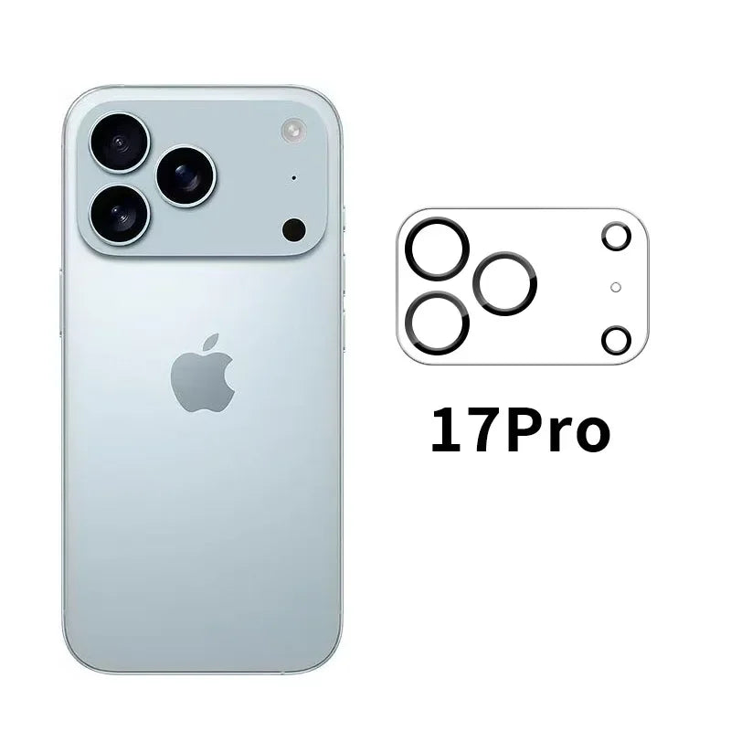 Luxury HD Clear Lens Tempered Glass for IPhone 17 Pro Max 17pro 17 Air Anti-Glare Camera Protector Back Lens Cover