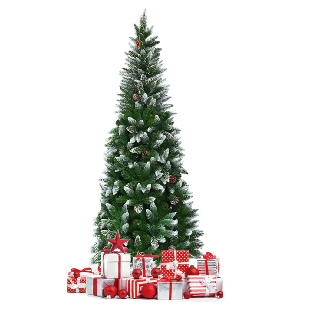 5ft Artificial Christmas Tree with Pine Cones - Festive Holiday Decor for Home & Office