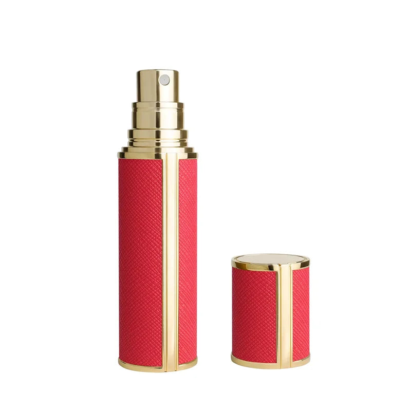 5ML Portable Compact Leather Perfume Bottle Multipurpose Sprayer Refillable Empty Perfume Atomizer for Travel Spray Bottle 1PC