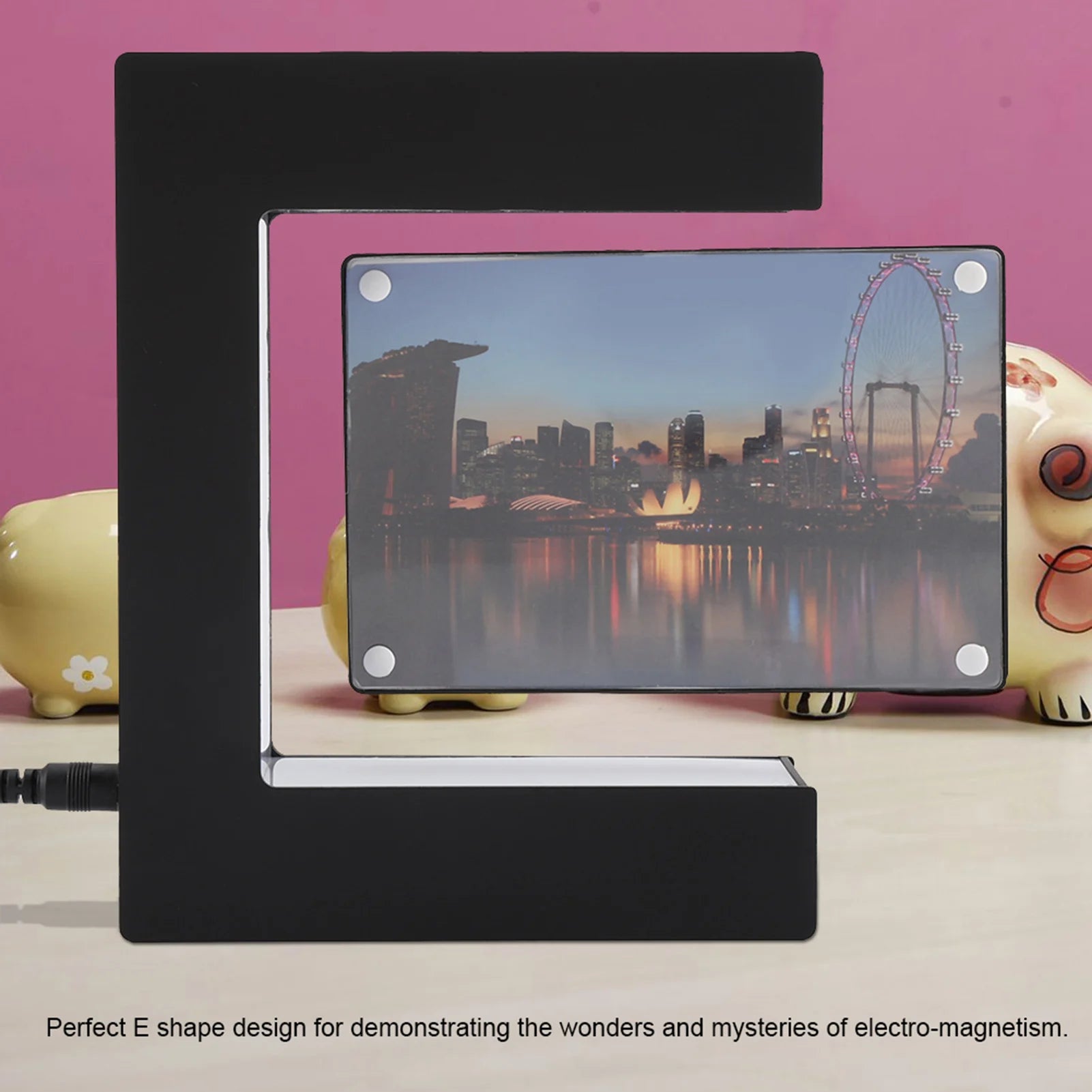 LED Magnetic Levitation Photo Frame Home Office Wedding Decoration LED Red Heart Photo Frame Magnetic Levitation Photo Frame