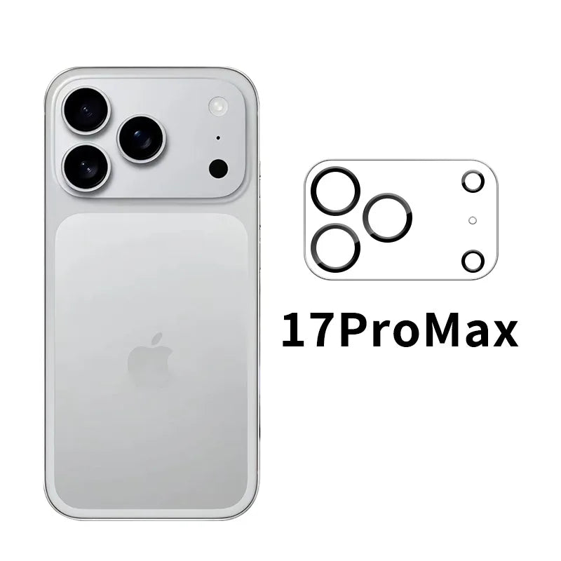 Luxury HD Clear Lens Tempered Glass for IPhone 17 Pro Max 17pro 17 Air Anti-Glare Camera Protector Back Lens Cover