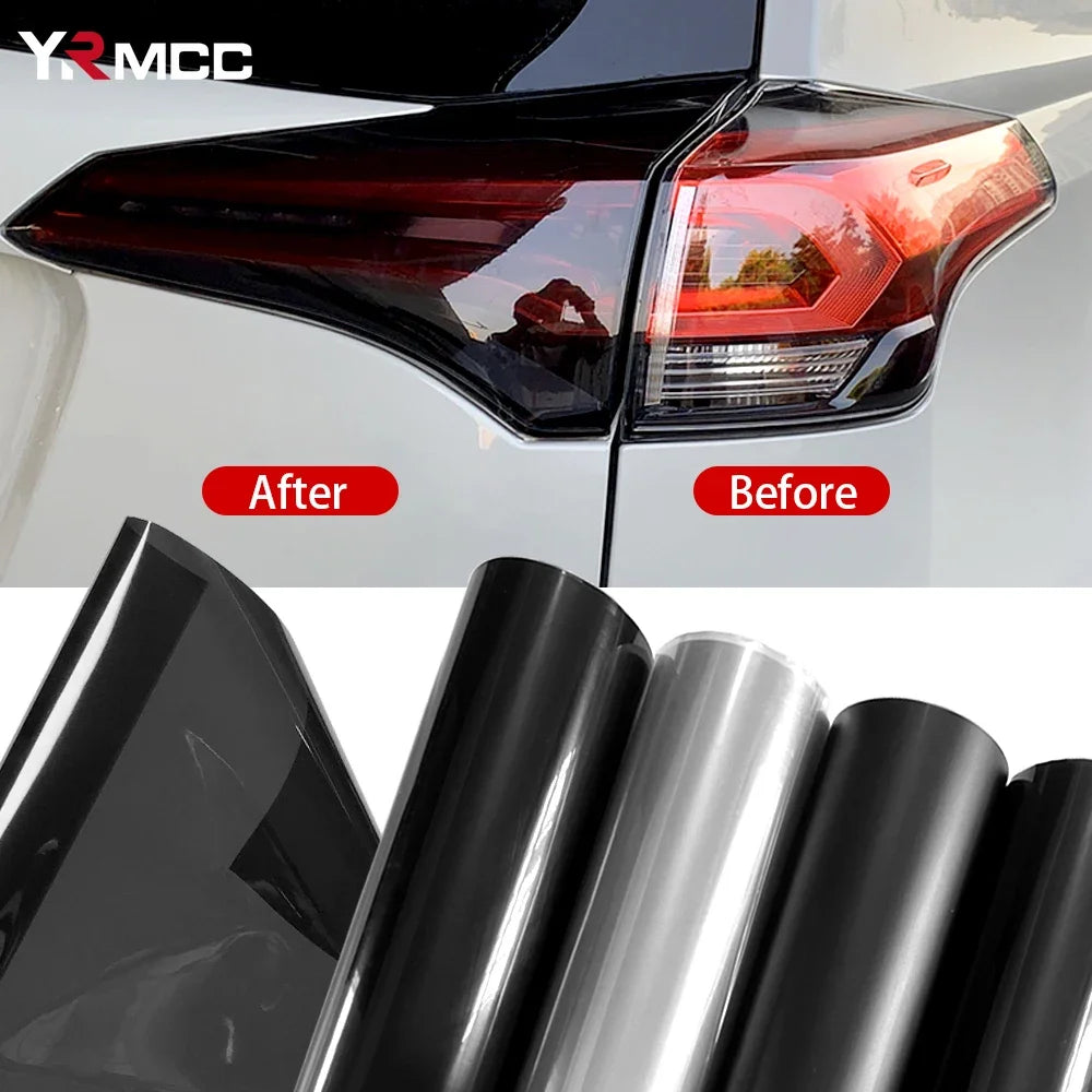 Car Headlight Tinting Film Smoke Black Fog Light Taillight Tint Vinyl Warp Headlights Protection Vinyl Film for Cars Accessories
