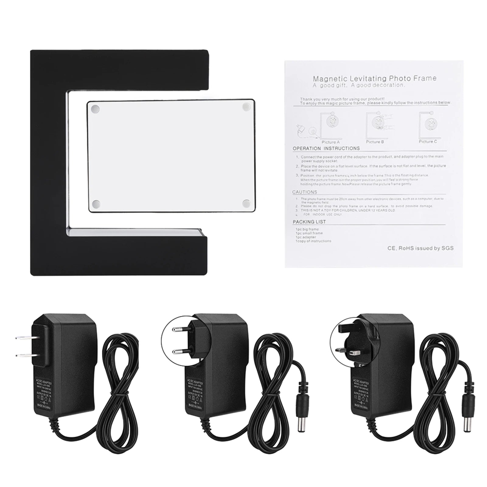 LED Magnetic Levitation Photo Frame Home Office Wedding Decoration LED Red Heart Photo Frame Magnetic Levitation Photo Frame