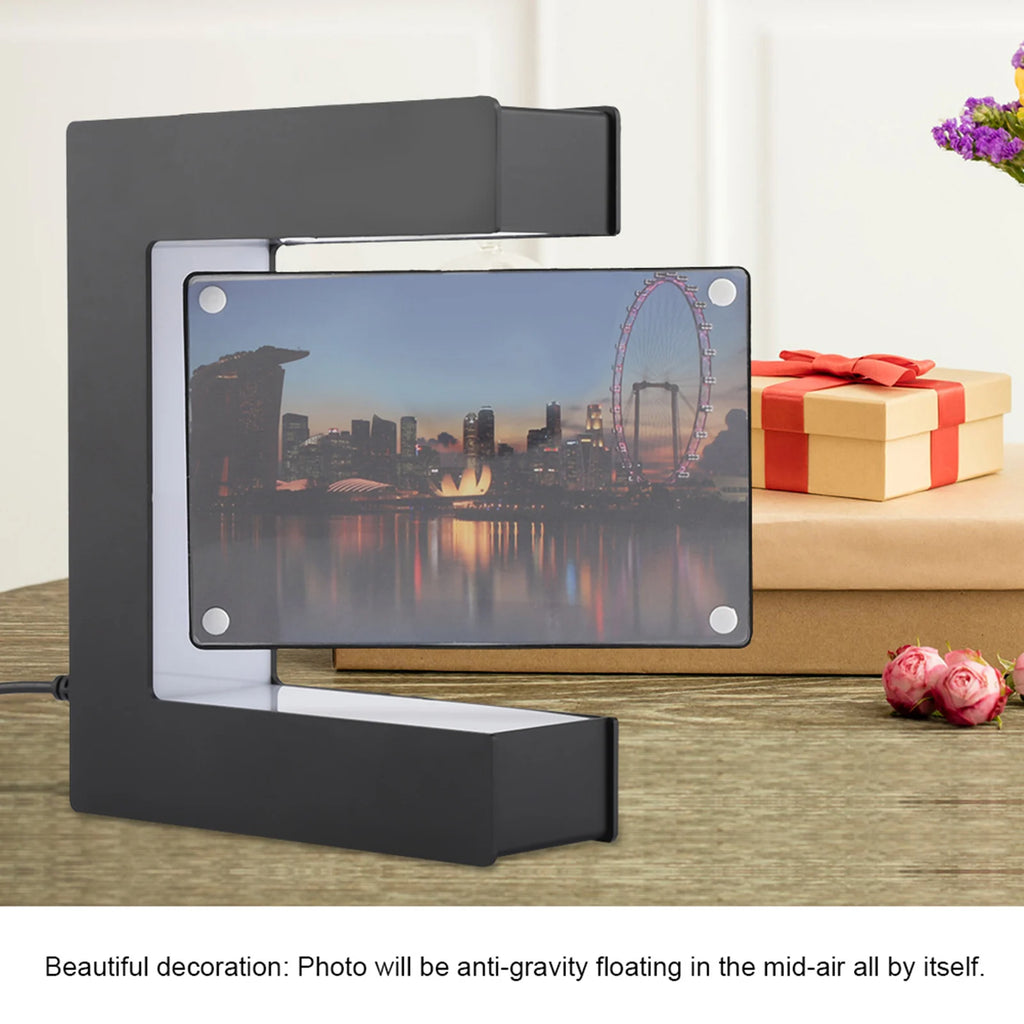 LED Magnetic Levitation Photo Frame Home Office Wedding Decoration LED Red Heart Photo Frame Magnetic Levitation Photo Frame