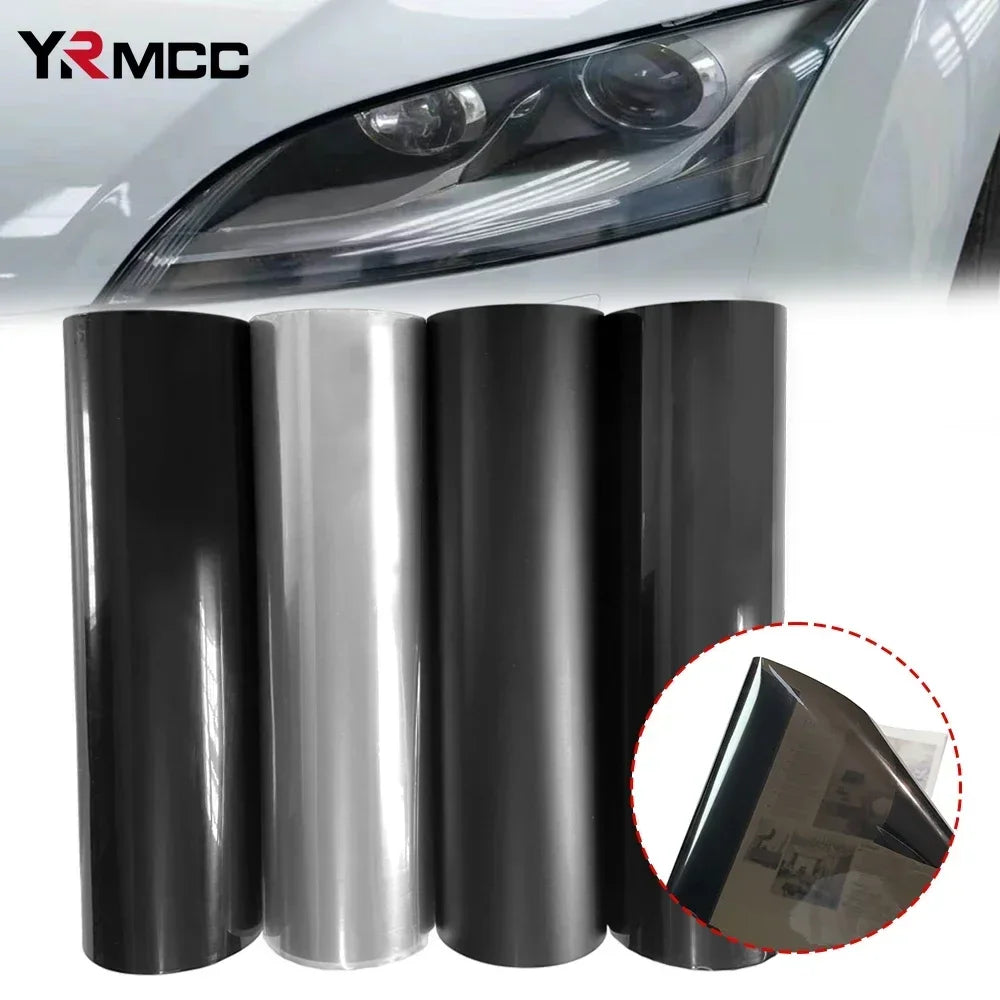 Car Headlight Tinting Film Smoke Black Fog Light Taillight Tint Vinyl Warp Headlights Protection Vinyl Film for Cars Accessories